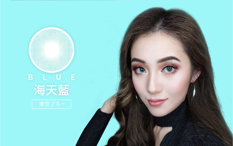 混血美瞳冰の漾海天藍,MIZULENS更舒適的混血美瞳,彩色隱形眼鏡